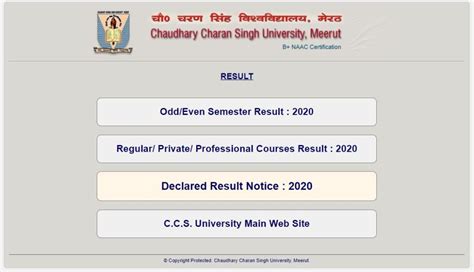 ccsu result 2021|ccs university meerut result 2021.
